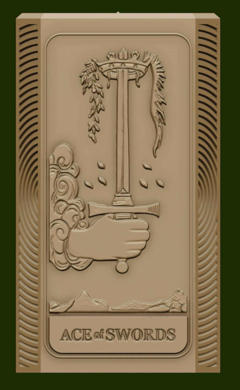 Clearance sale - Tarot Card - Ace Of Swards, Handmade Silicone Mold