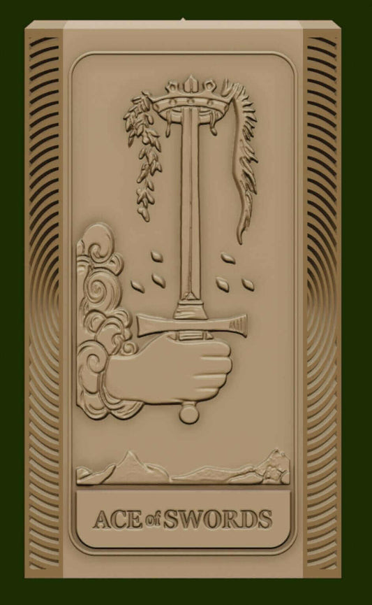 Clearance sale - Tarot Card - Ace Of Swards, Handmade Silicone Mold