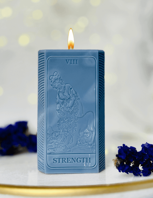 The Strenght card and moon phases candle mold, silicone candle mold