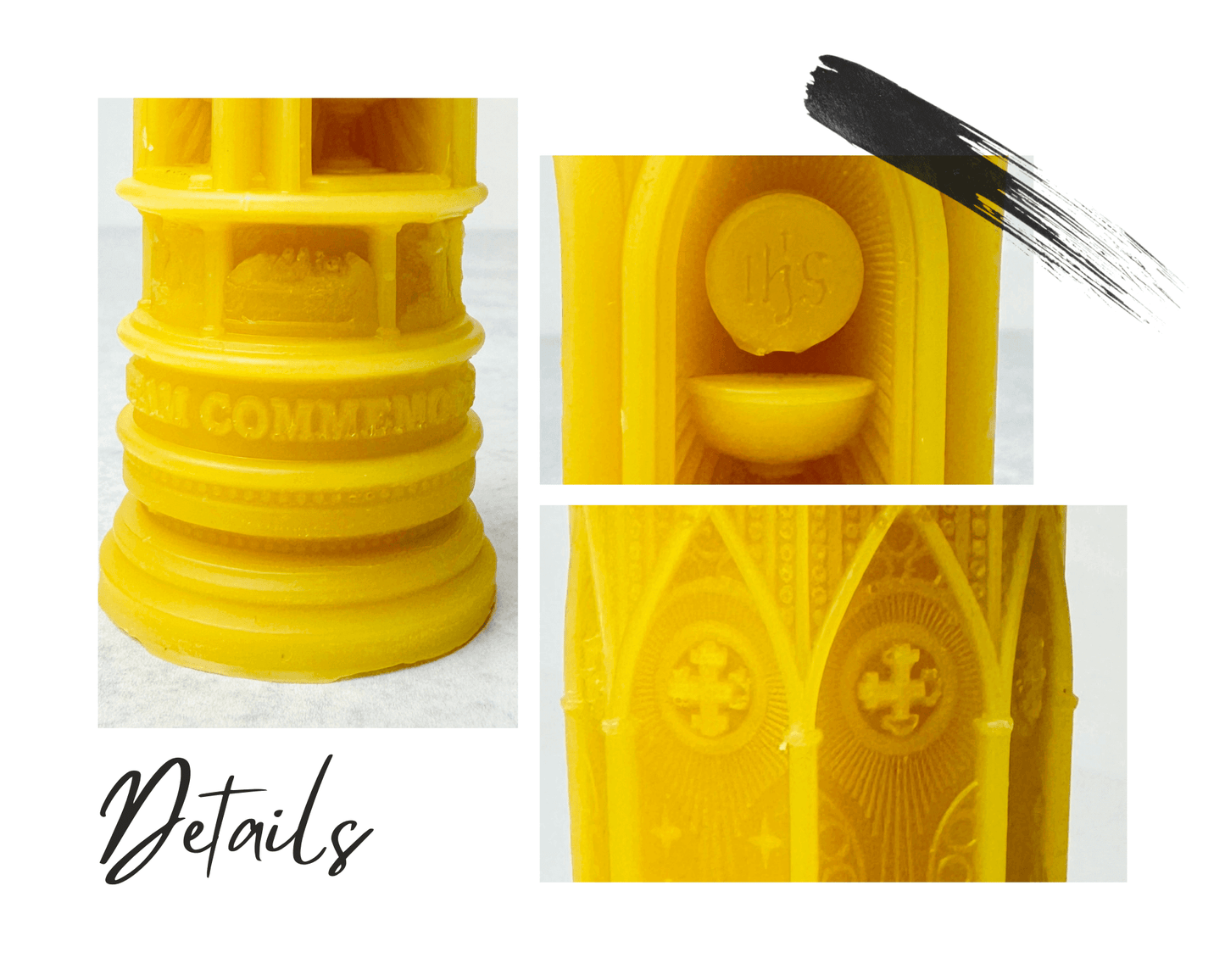 First Communion Pillar candle mold silicone
