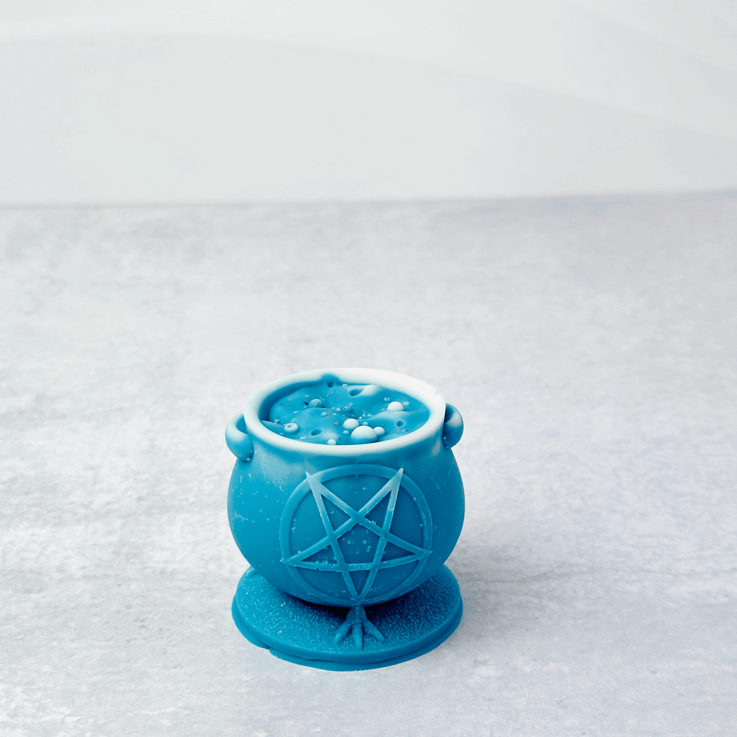 Cauldron with wiccan pentacle candle mold /witchcraft silicone molds for soap, candle making, and resin
