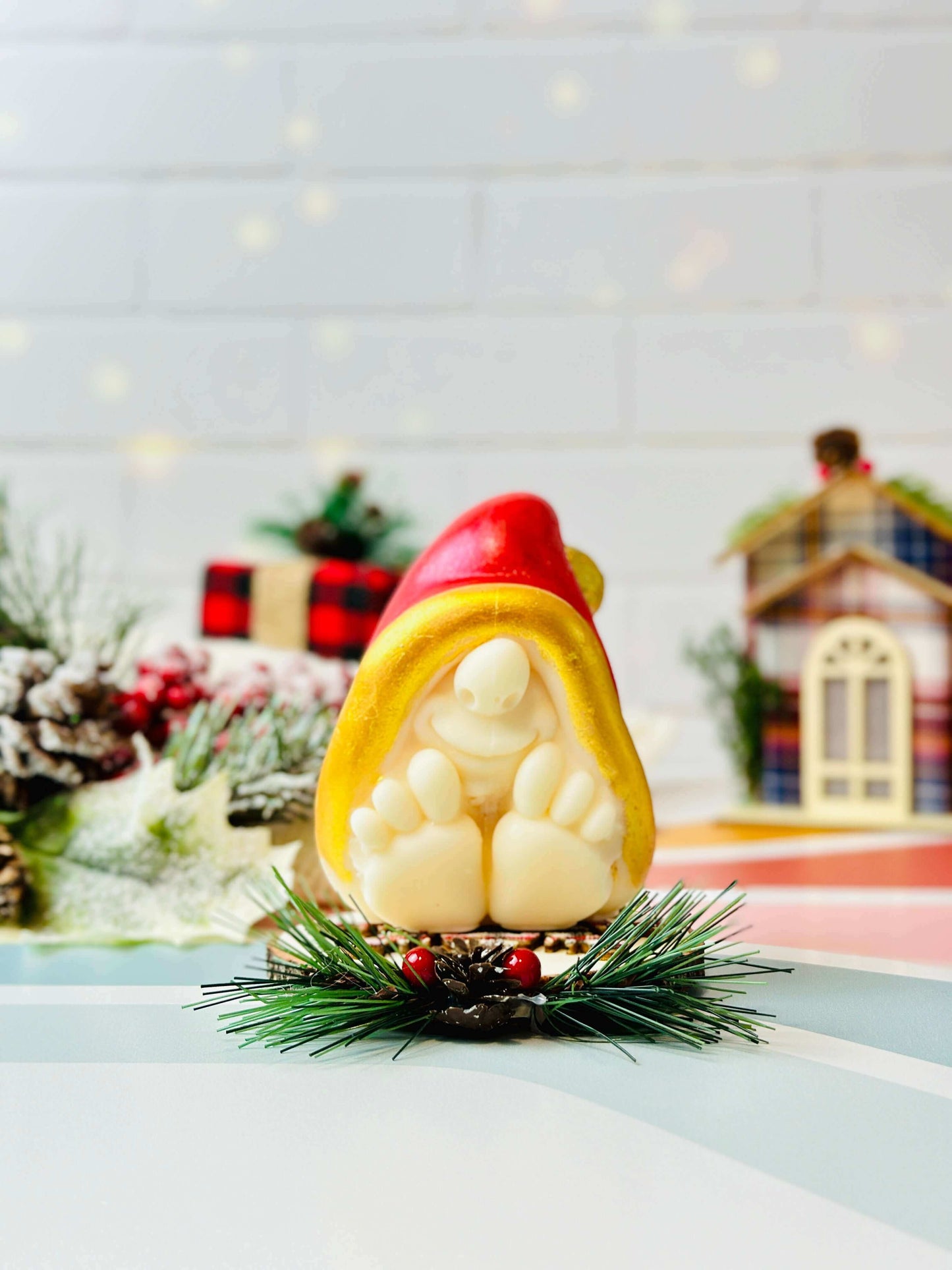 Christmas Gnome Candle Mold - Large Silicone Molds for Candle Making