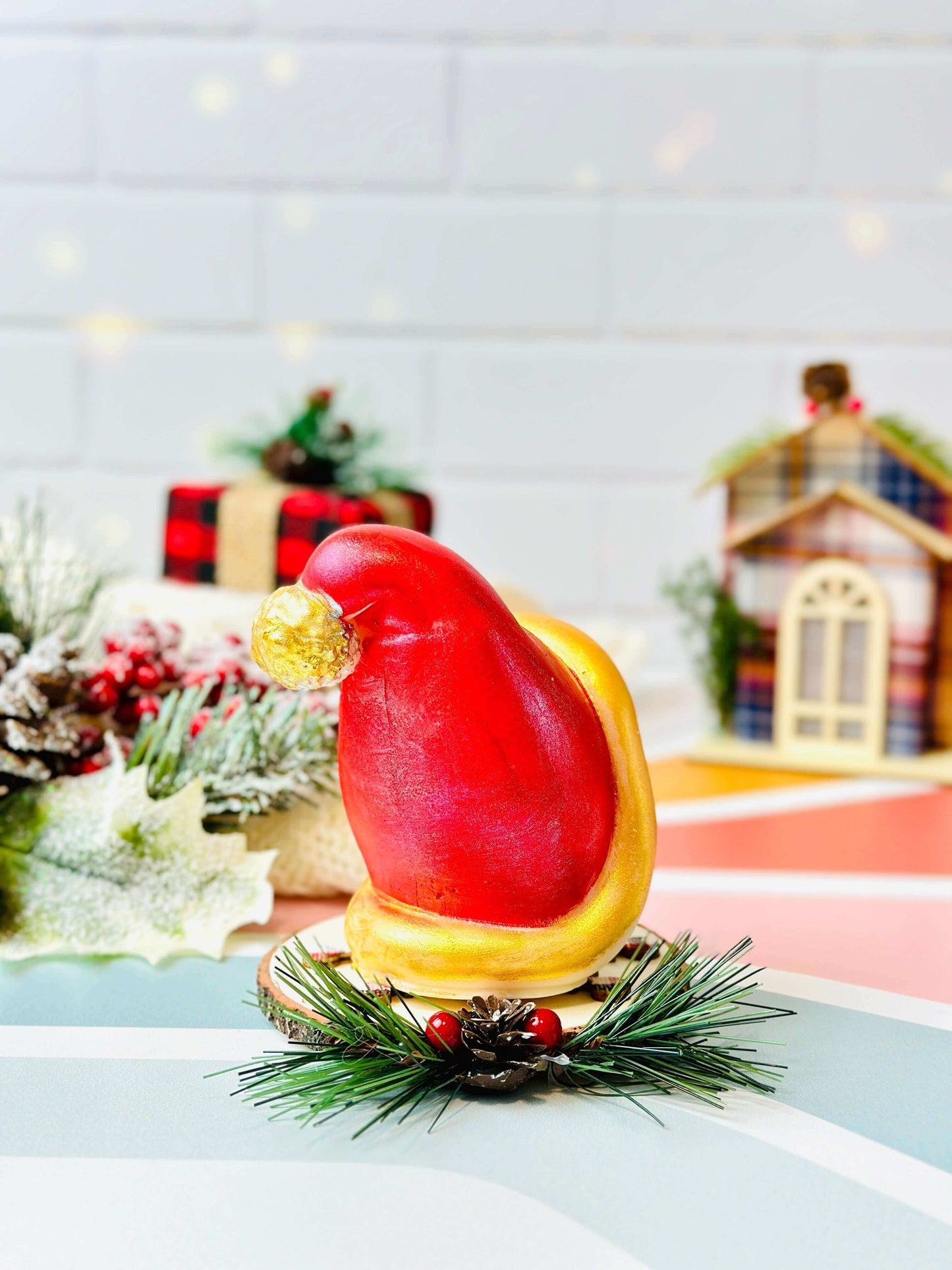 Christmas Gnome Candle Mold - Large Silicone Molds for Candle Making