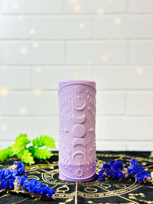 The Moon phases silicone candle mold