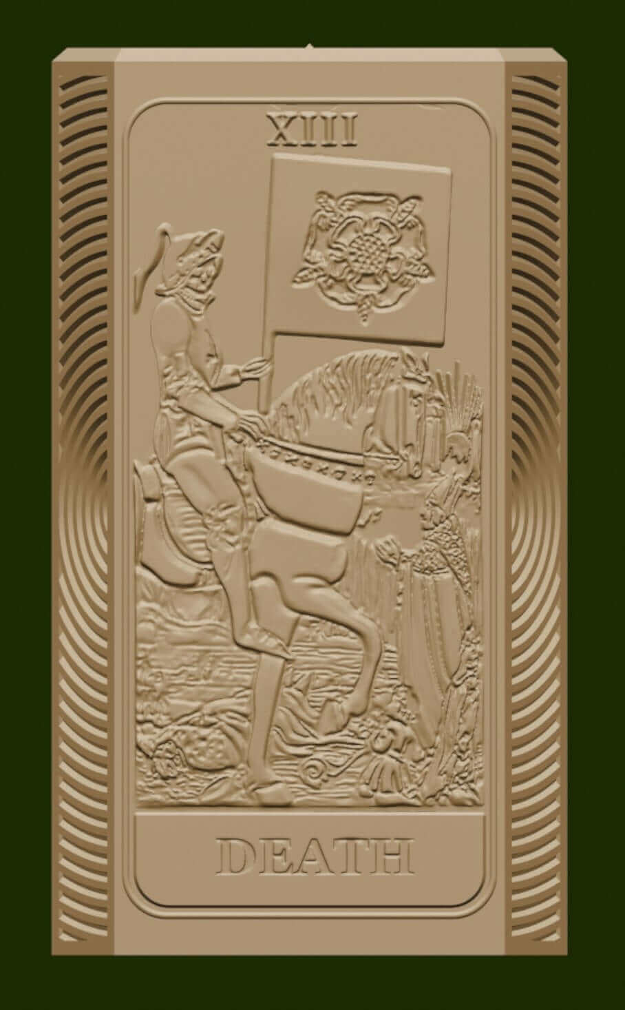 The Death card and moon phases candle mold, silicone candle mold