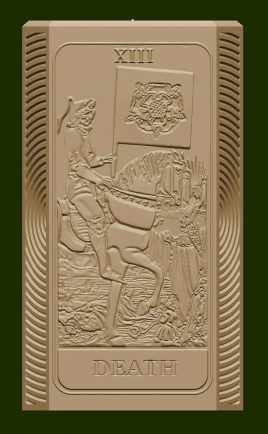The Death card and moon phases candle mold, silicone candle mold