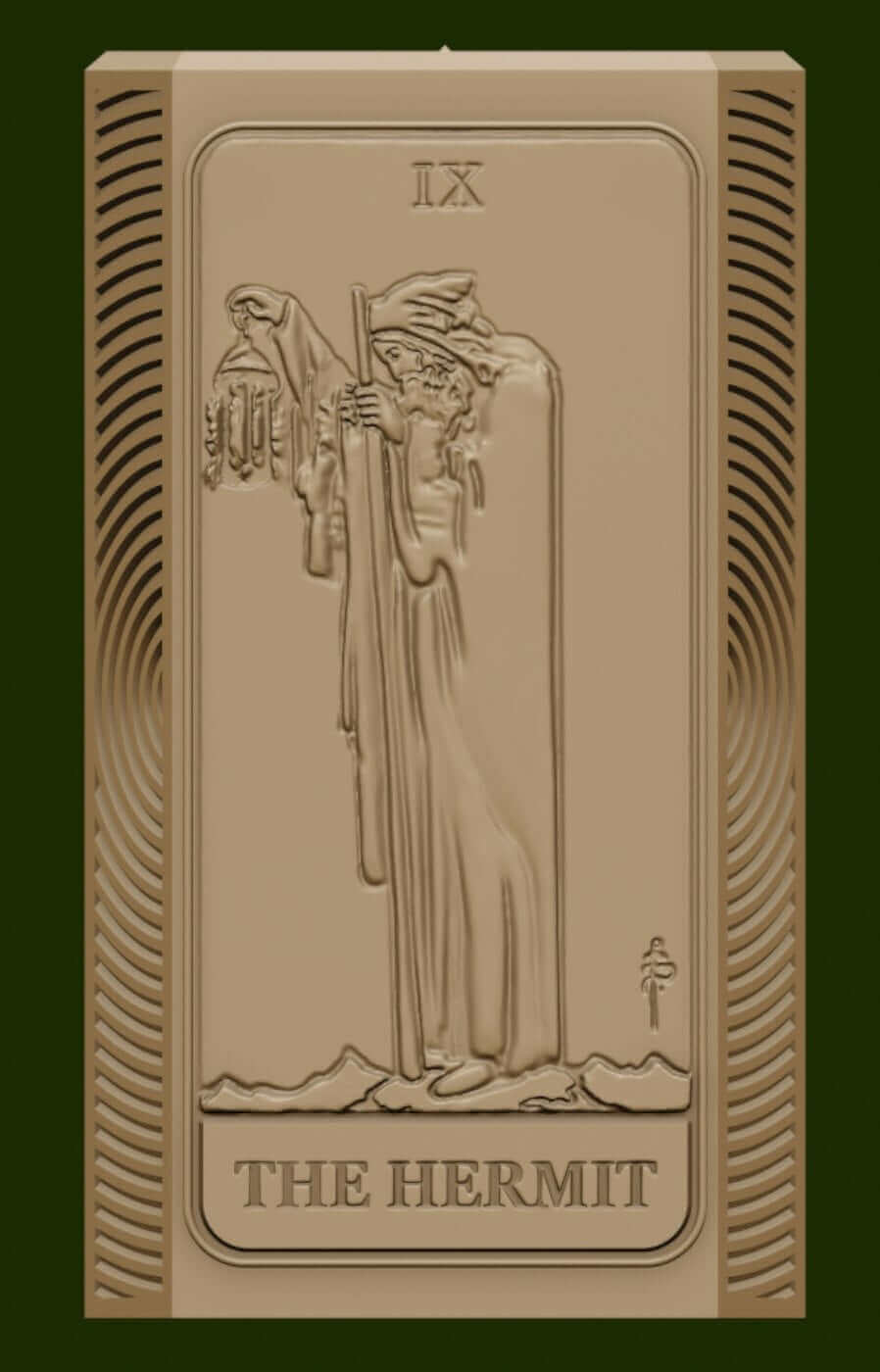 The Hermit card and moon phases candle mold, silicone candle mold