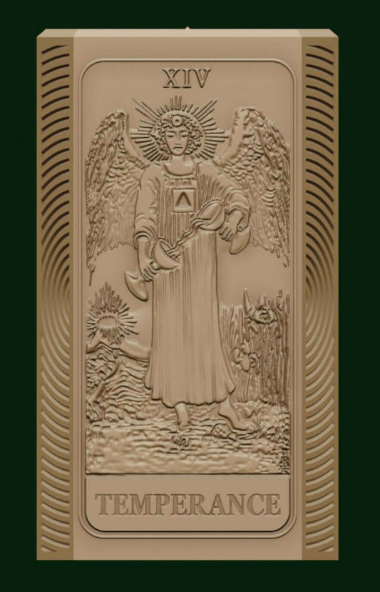 The Temperance card and moon phases candle mold, silicone candle mold