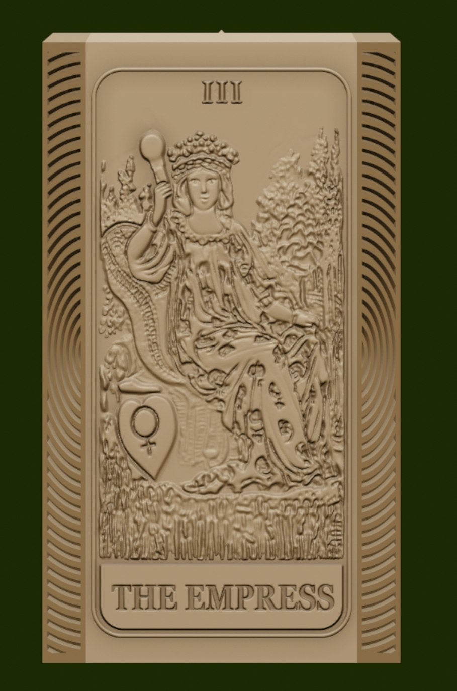 The Empress card and moon phases candle mold, silicone candle mold