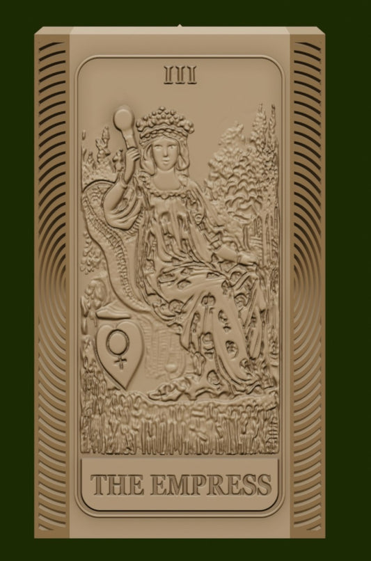 The Empress card and moon phases candle mold, silicone candle mold