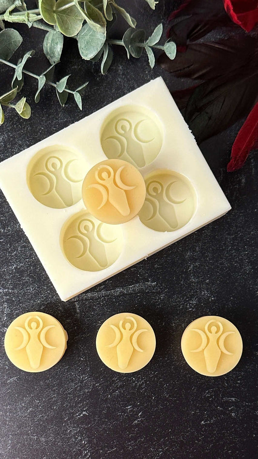 Wiccan Goddess silicone mold / Tealight candle mould