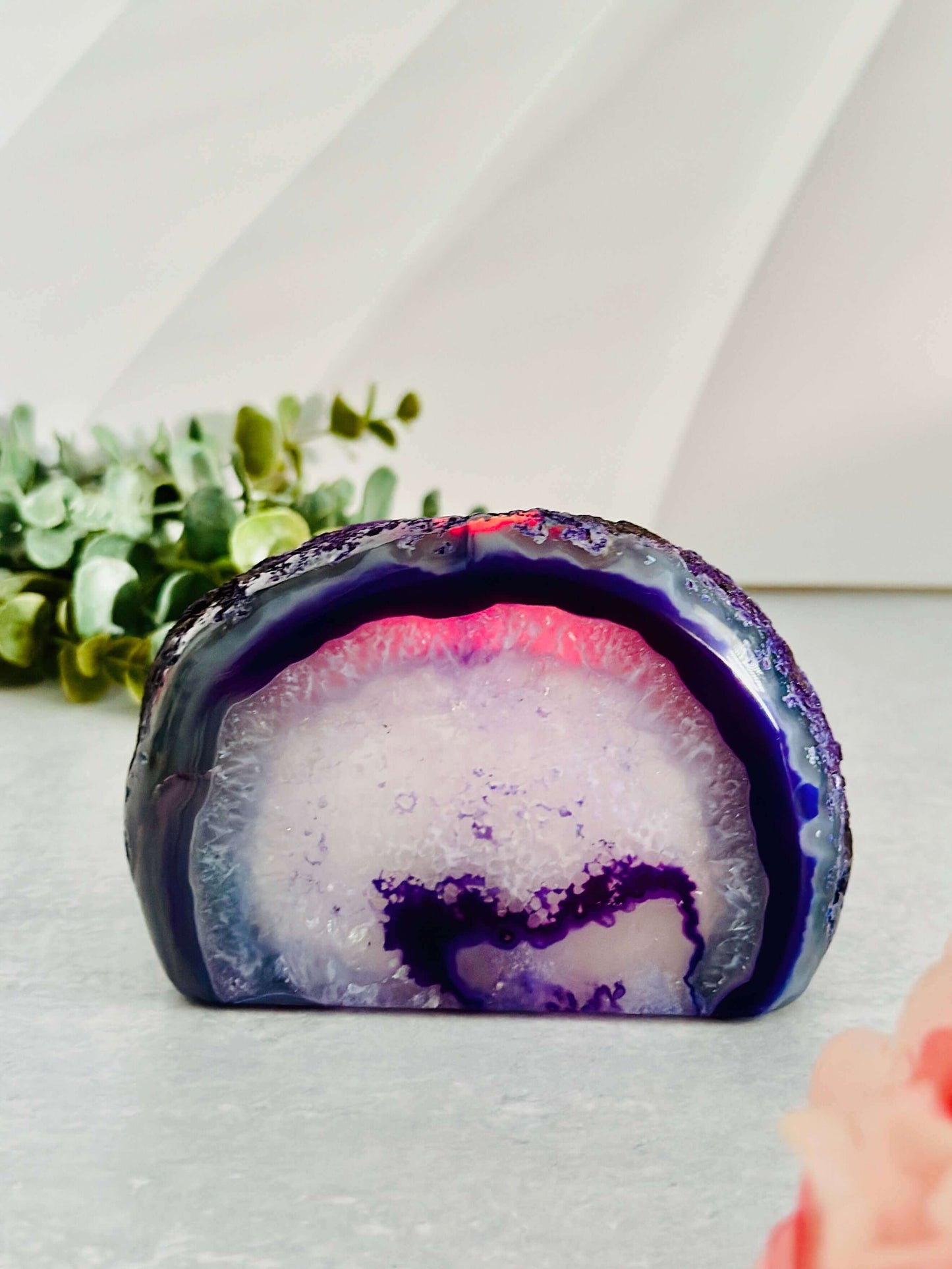 Large Agate Crystal Candle Holder for Tealights