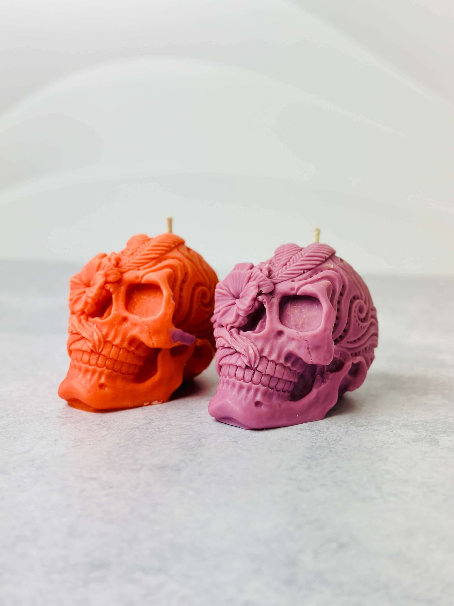 Gothic Skull silicone candle mold