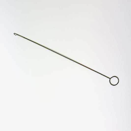 Candle wick threader tool, stainless steel threader hook for candle making, 10.4 inches long.