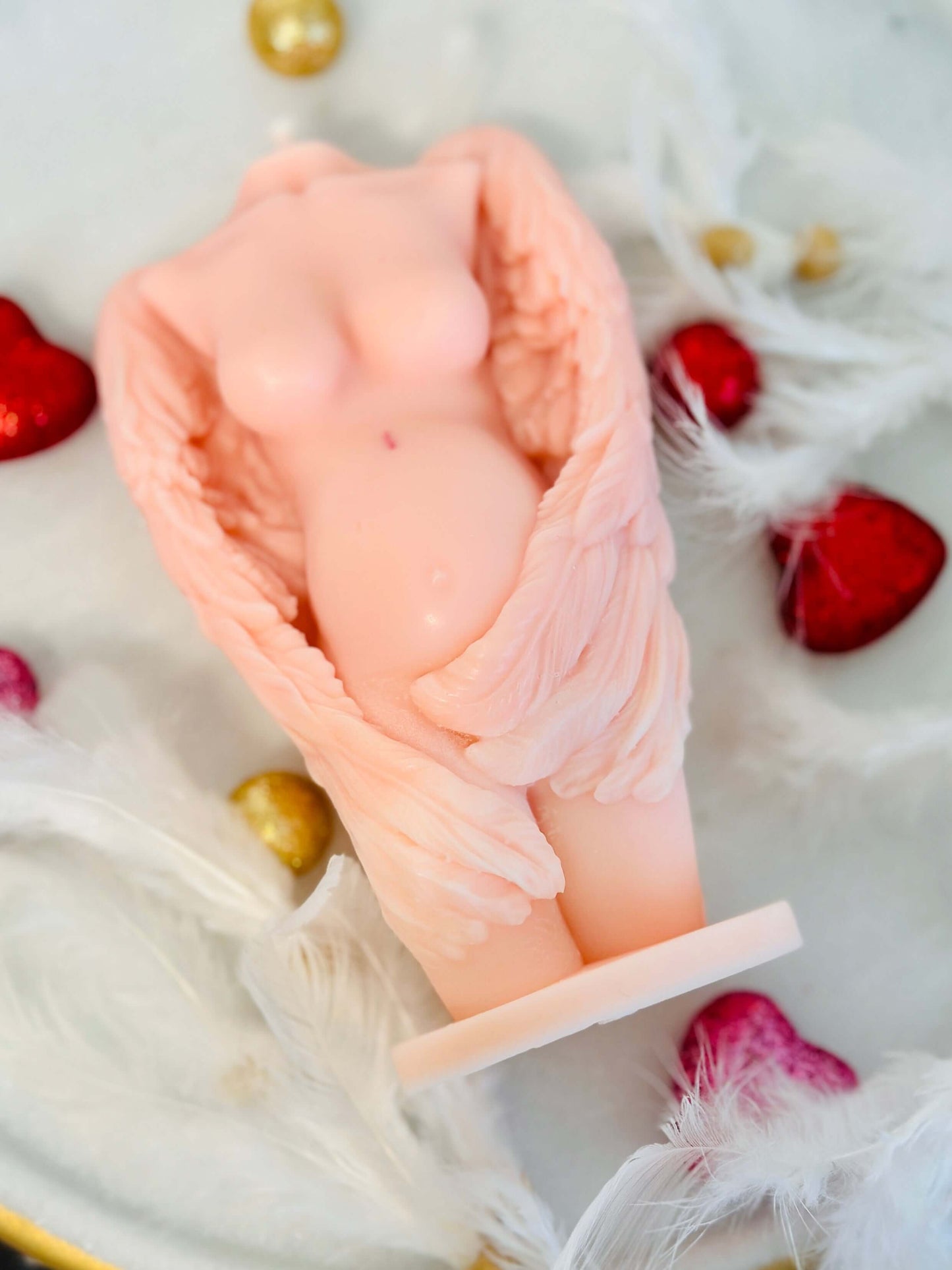 Women figure with wings 3D silicone mold, candle mold