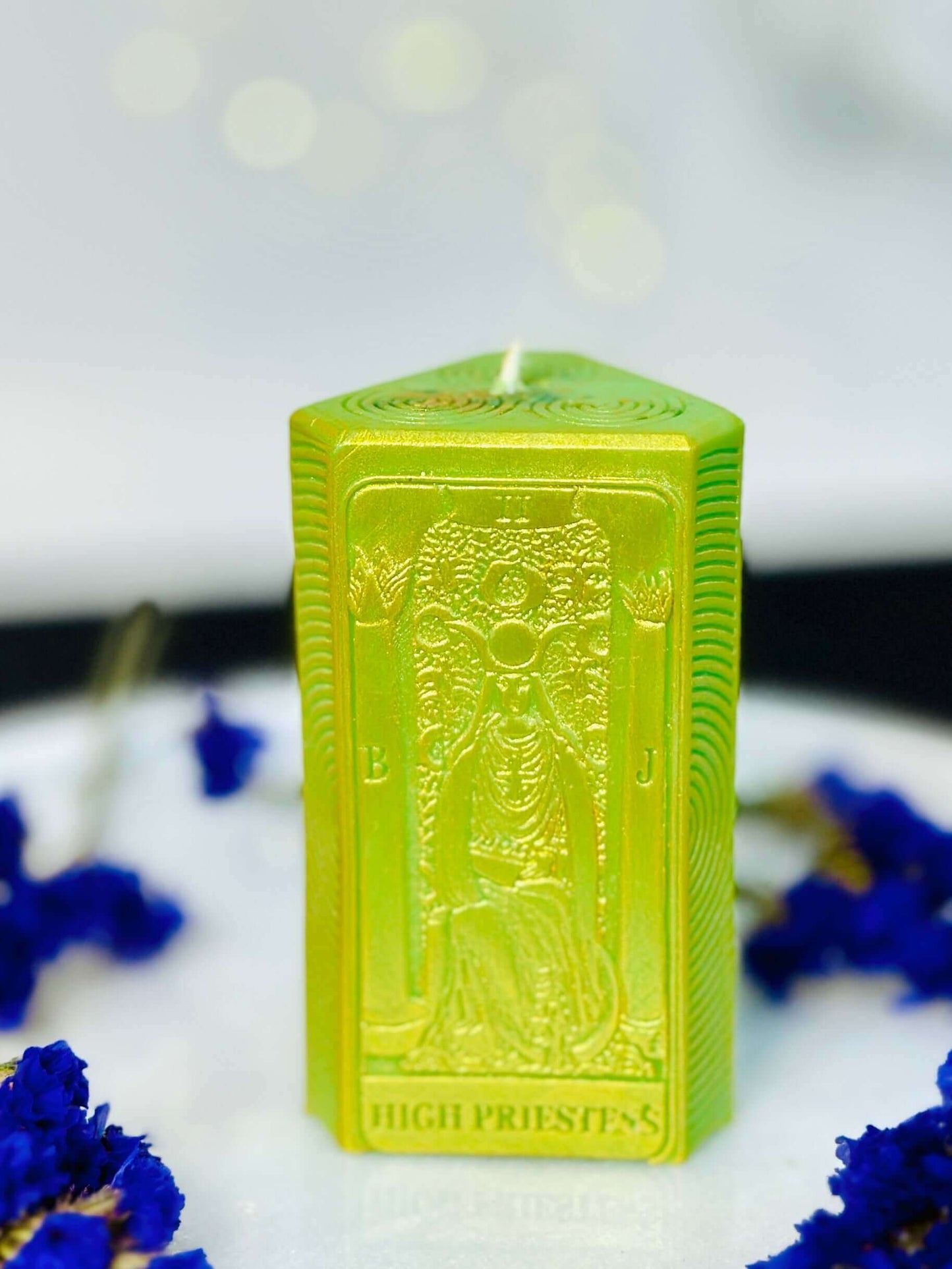 The High Priestess card and moon phases candle mold, silicone candle mold