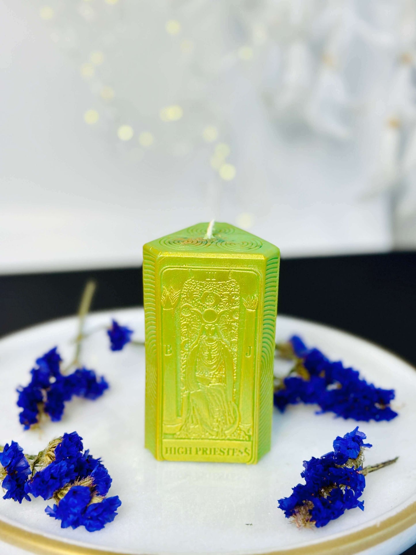 The High Priestess card and moon phases candle mold, silicone candle mold