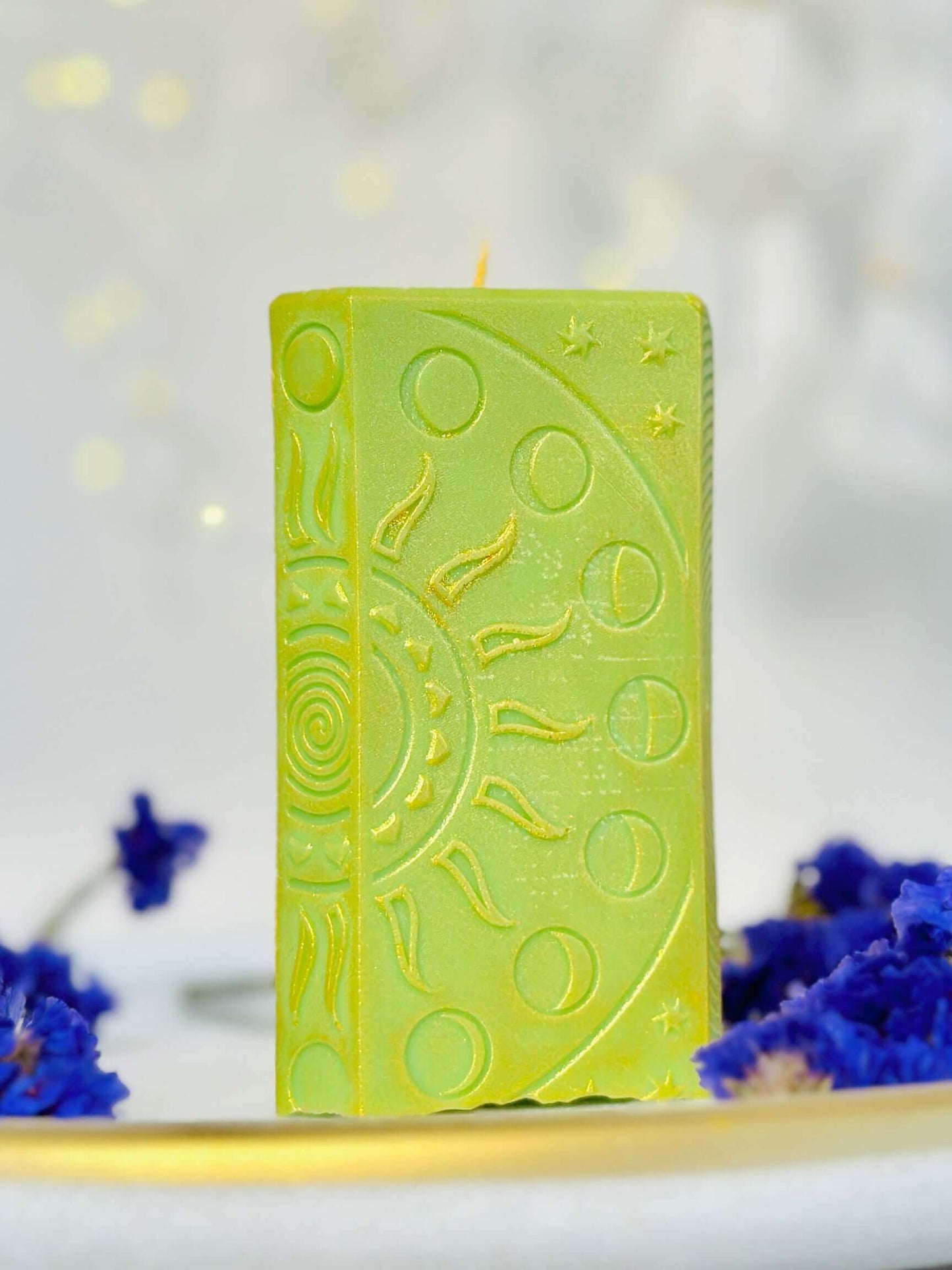 The High Priestess card and moon phases candle mold, silicone candle mold