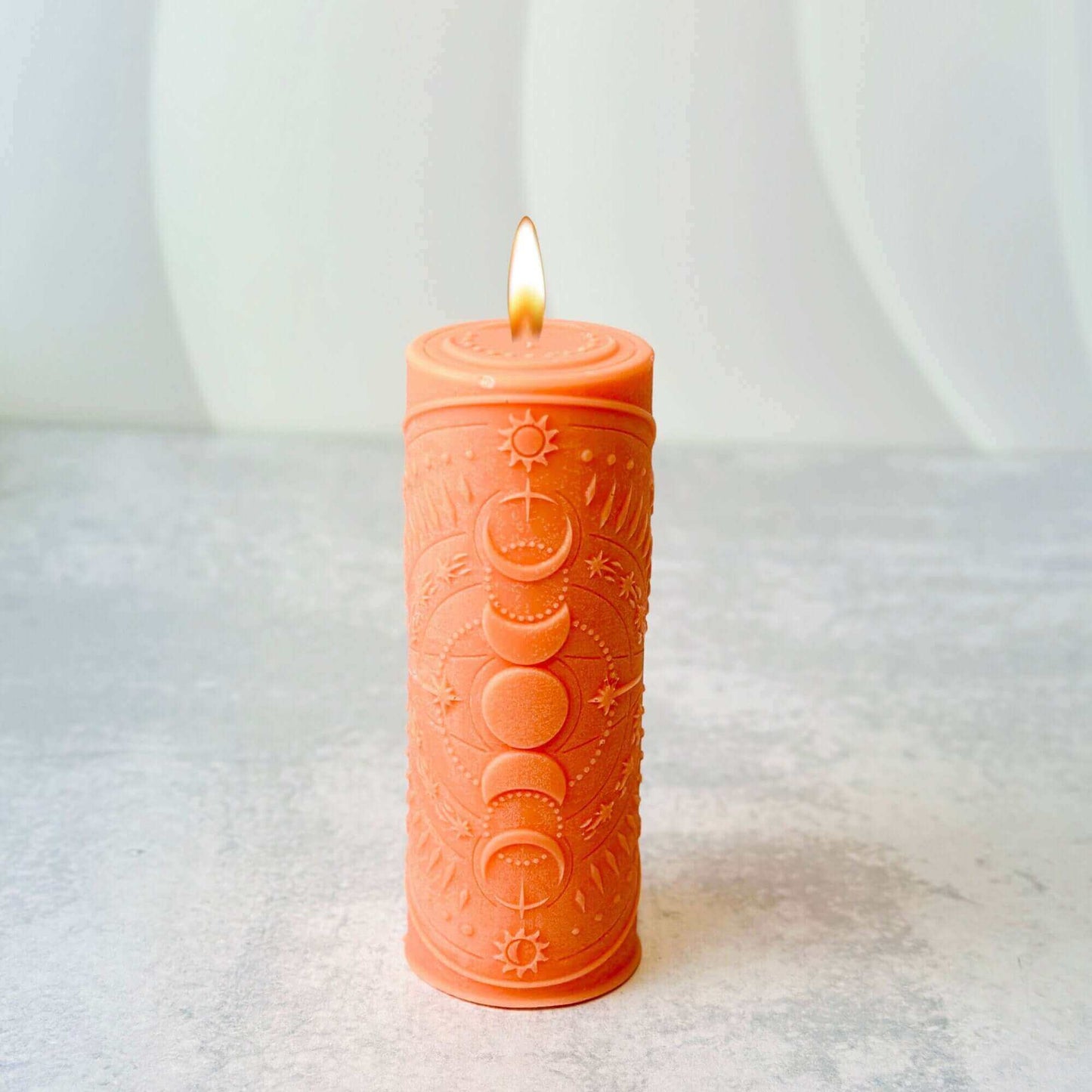 Clearance sale - Moon Phases Pillar, Handmade Silicone Mold
