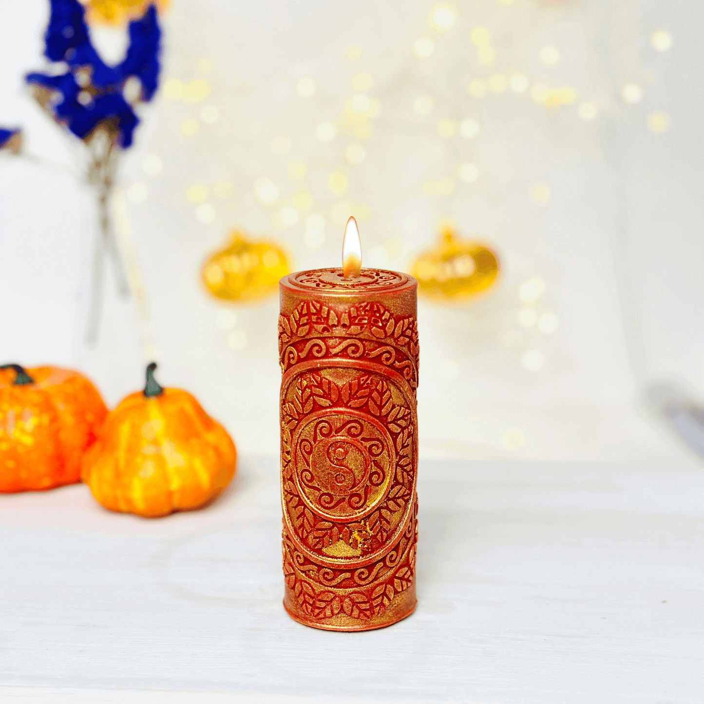 Yin Yang mandala candle mold , Candle making silicone molds