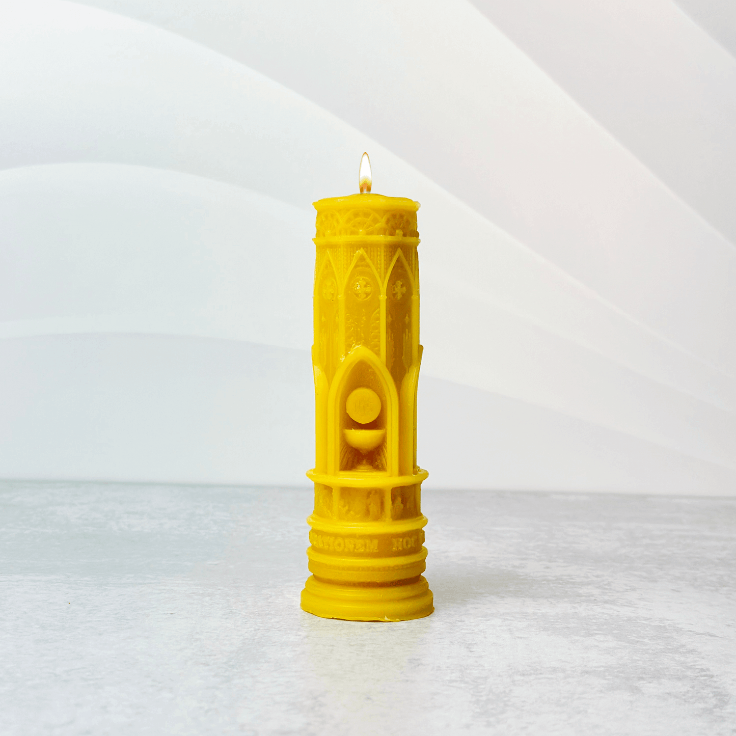 First Communion Pillar candle mold silicone