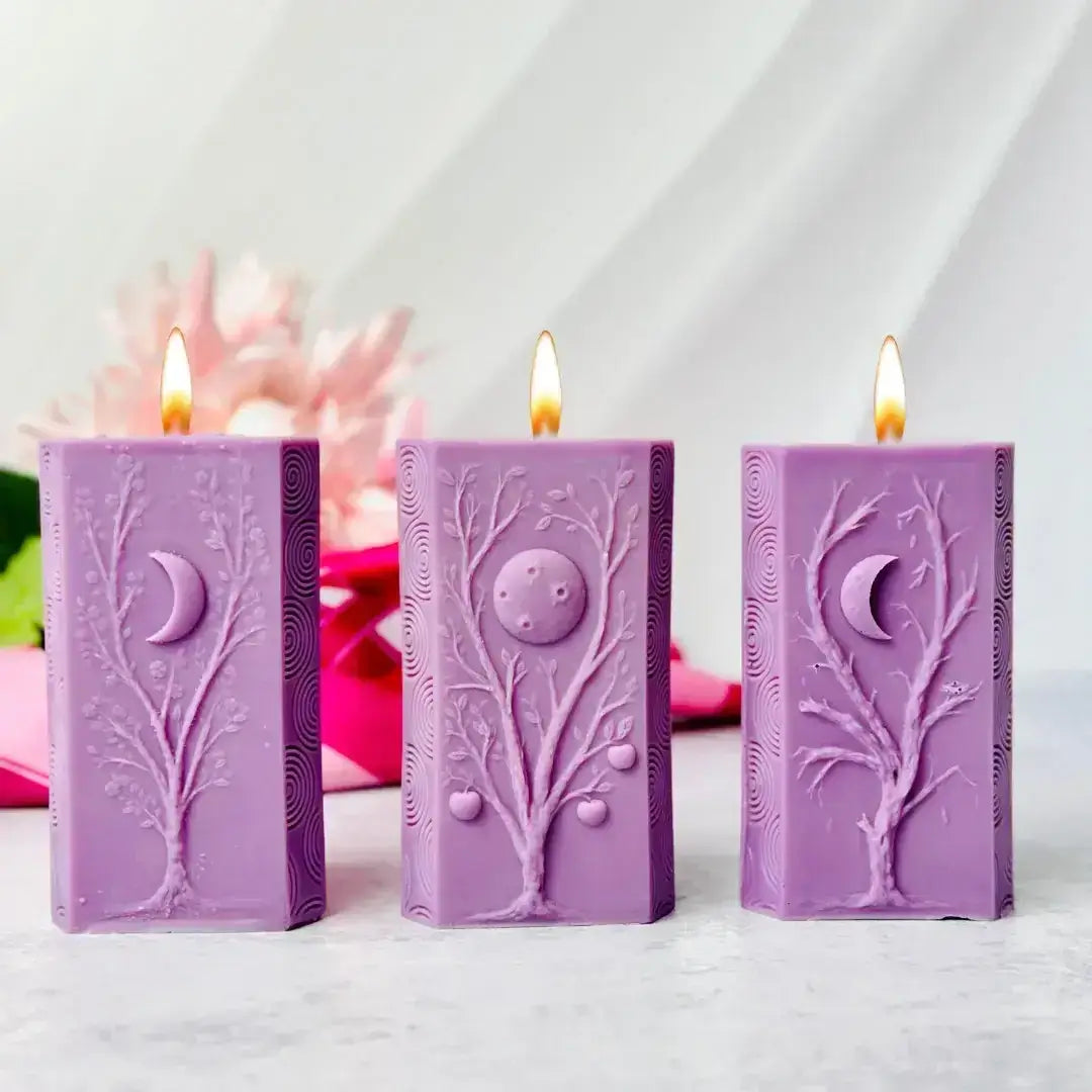 Clearance sale - Moon Phases Triangle, Handmade Silicone Mold