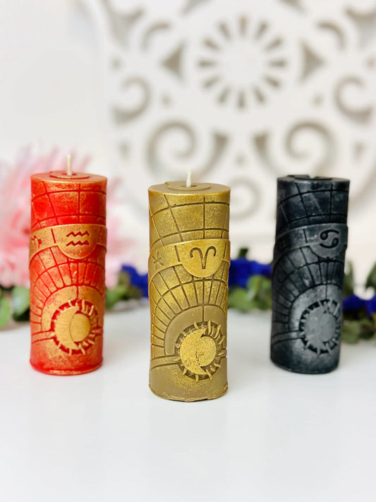 Clearance sale - Zodiac Sign Pillar, Handmade Silicone Mold