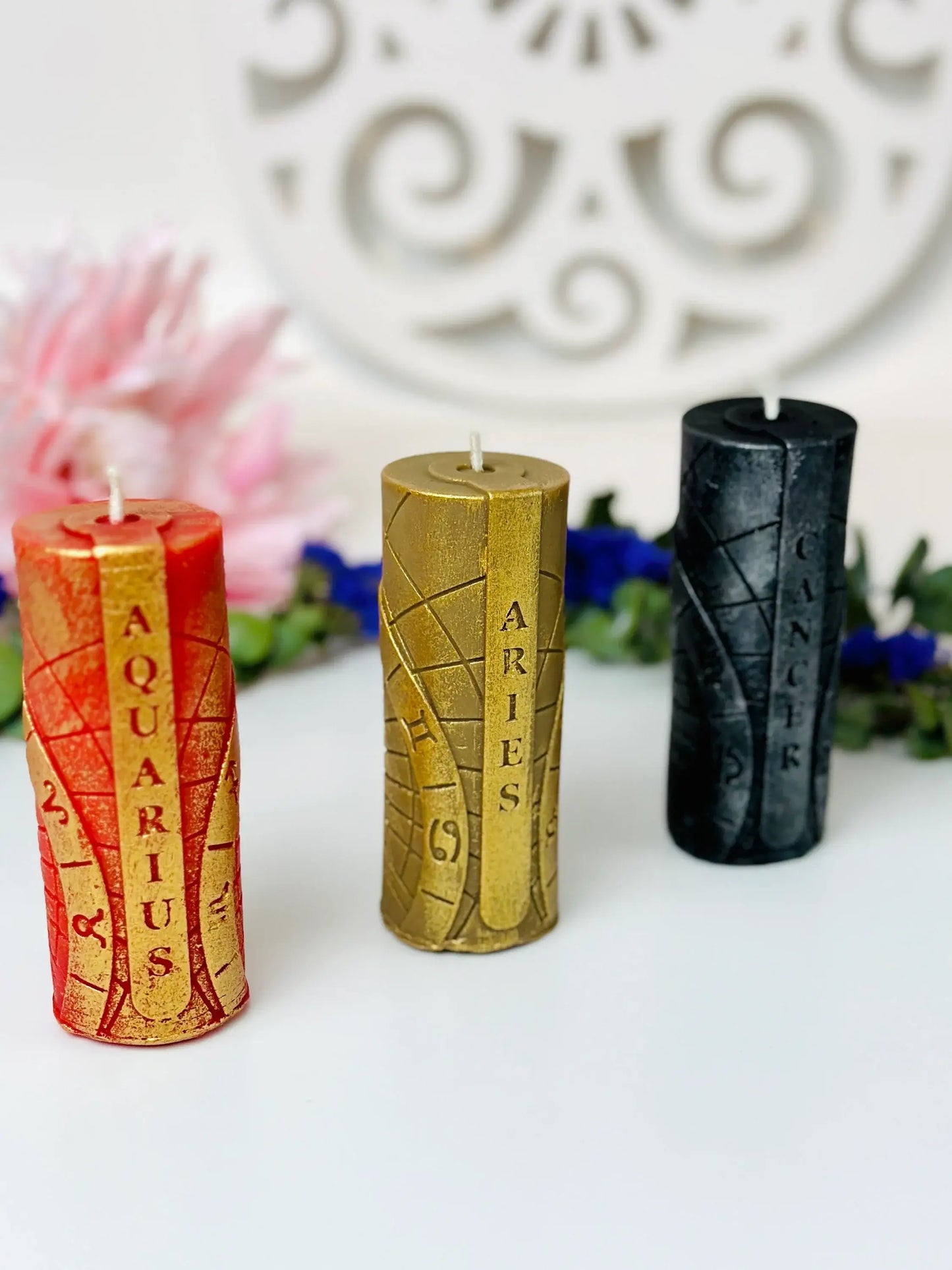 Clearance sale - Zodiac Sign Pillar, Handmade Silicone Mold