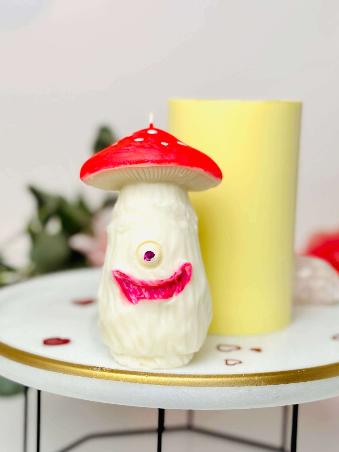 Scary Mushroom silicone mold, candle mold, resin mold