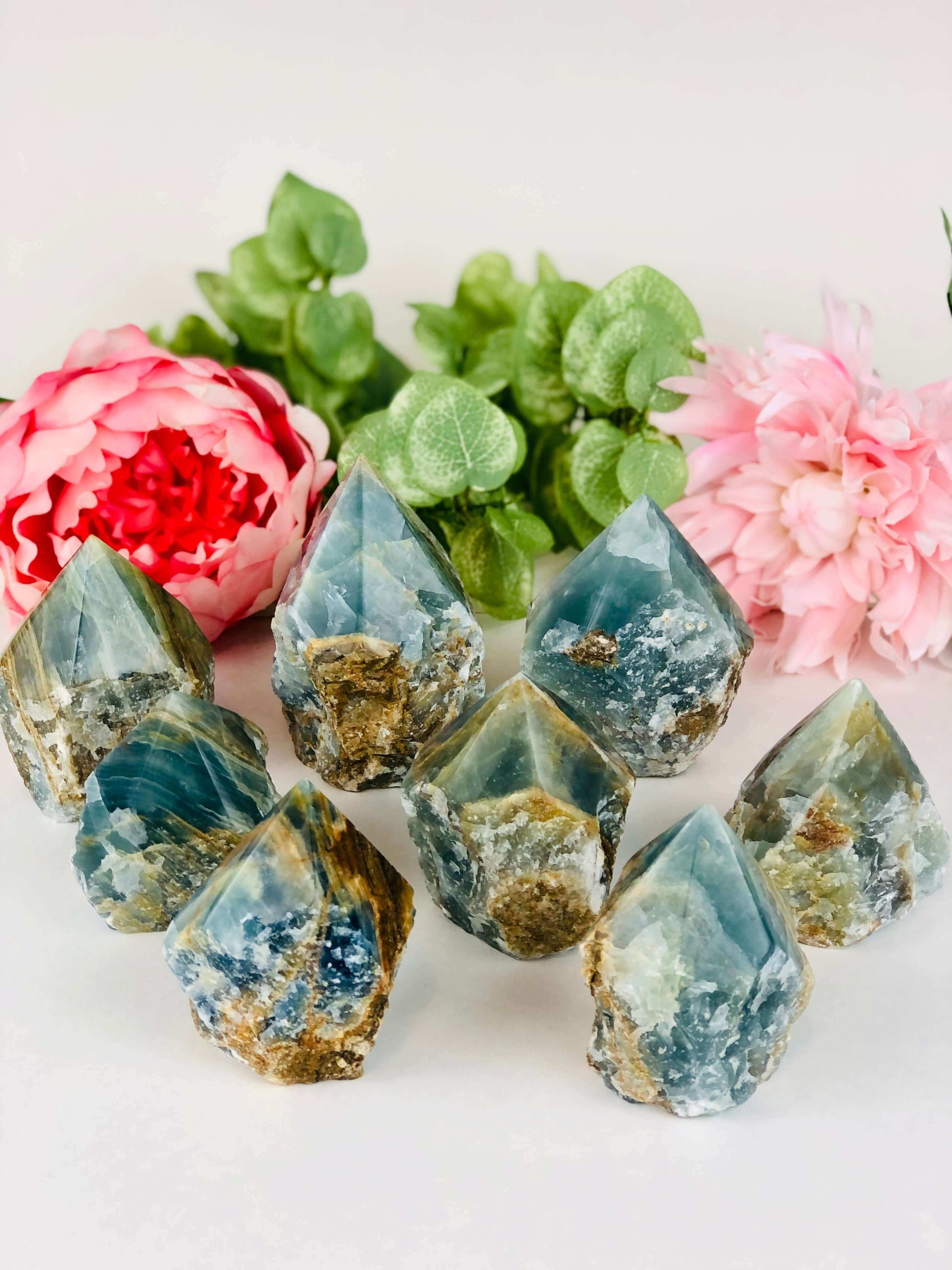 Blue Onyx Crystal Points