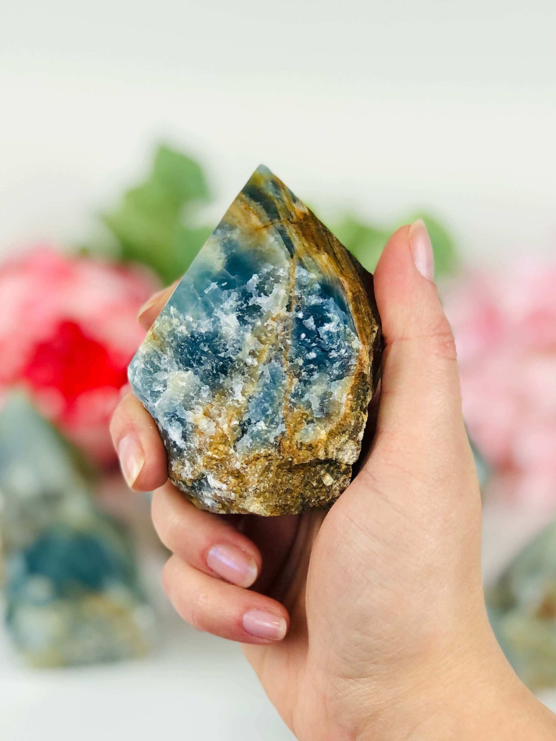 Blue Onyx Crystal Points