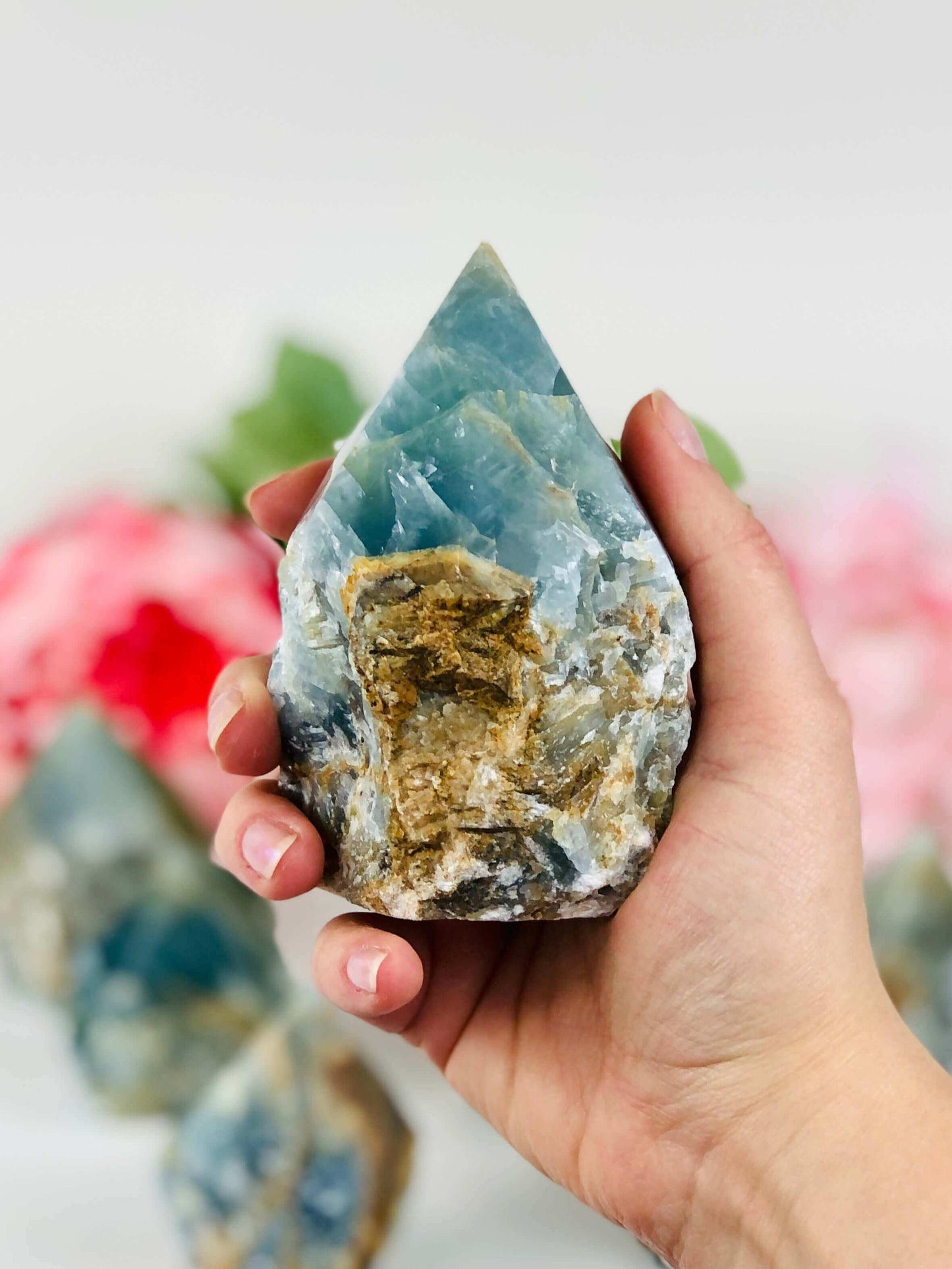 Blue Onyx Crystal Points