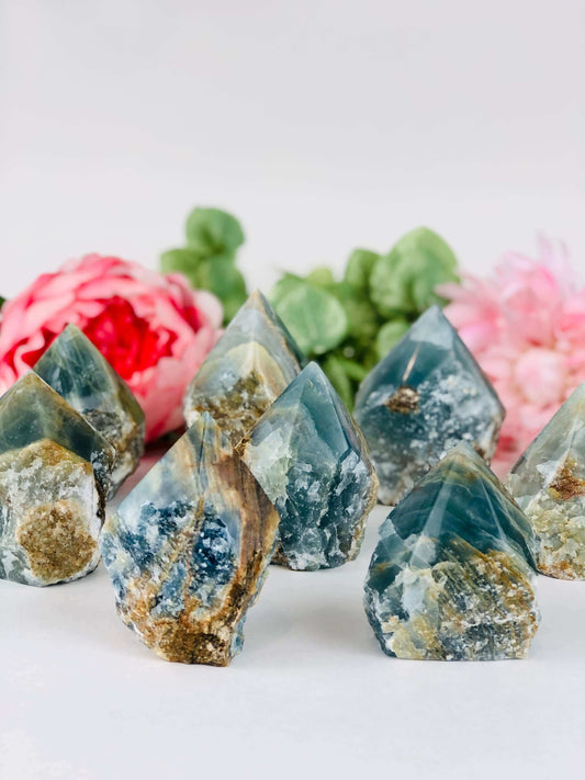 Blue Onyx Crystal Points