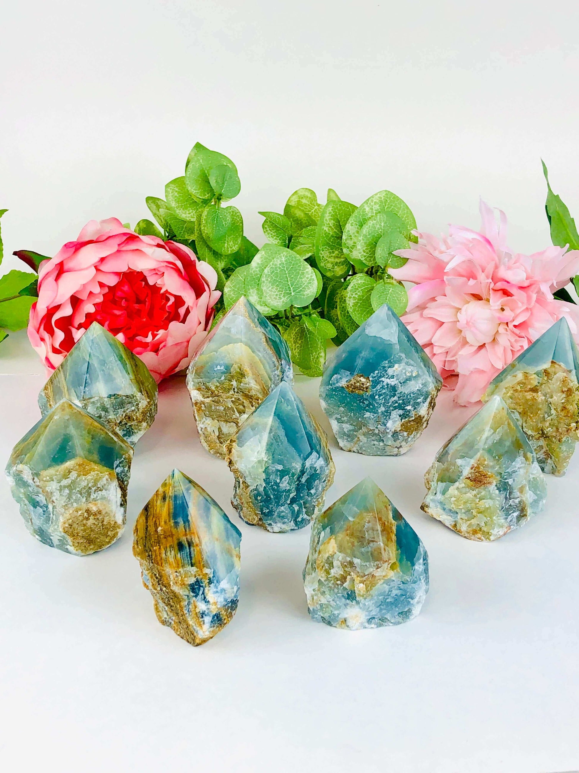 Blue Onyx Crystal Points