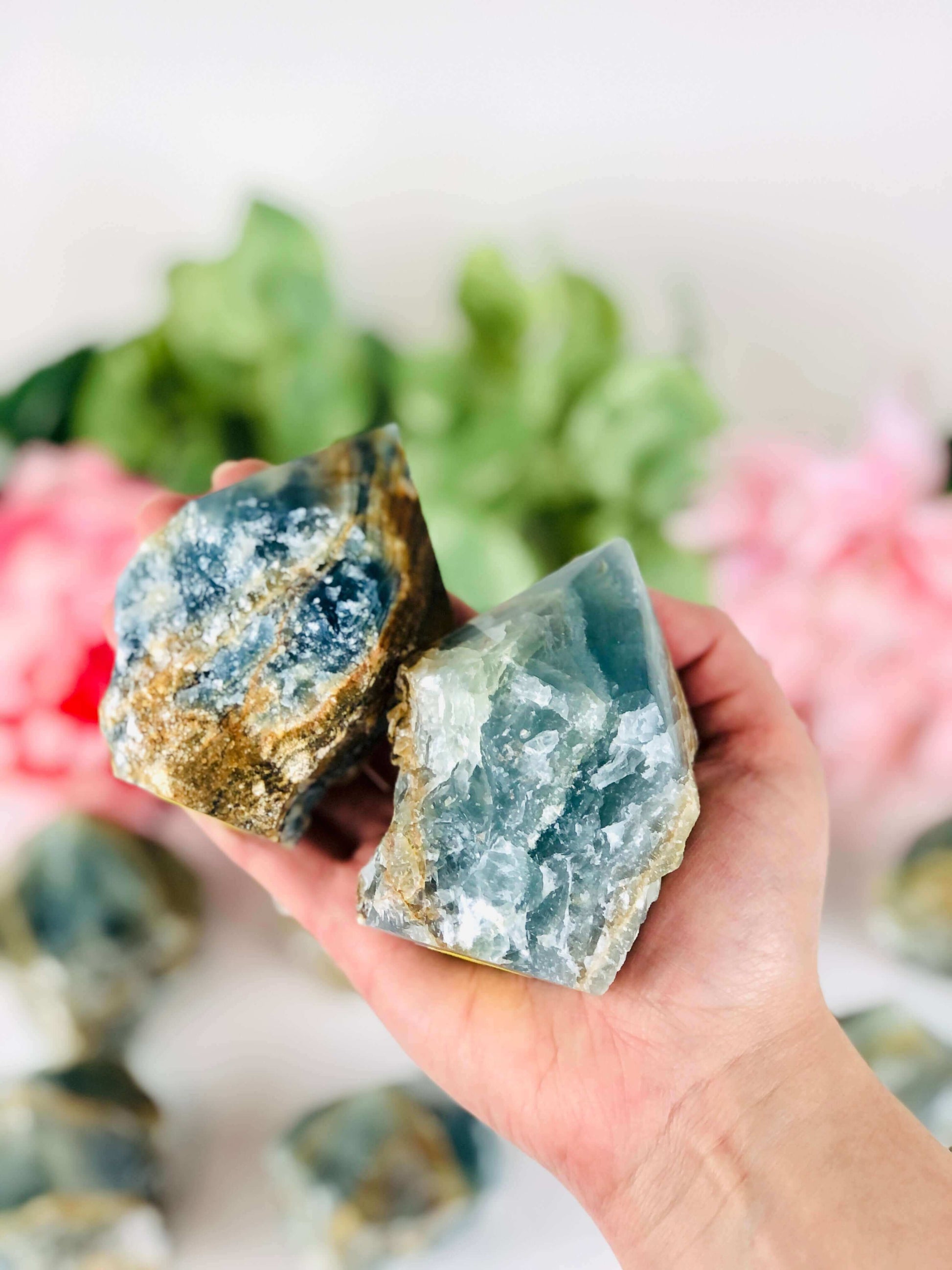 Blue Onyx Crystal Points