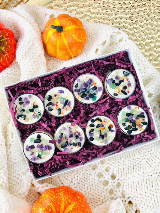 NEW - Witches Brew fall holidays tea lights candles
