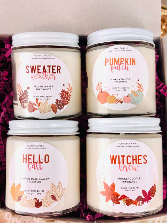 NEW - Autumn candle gift box