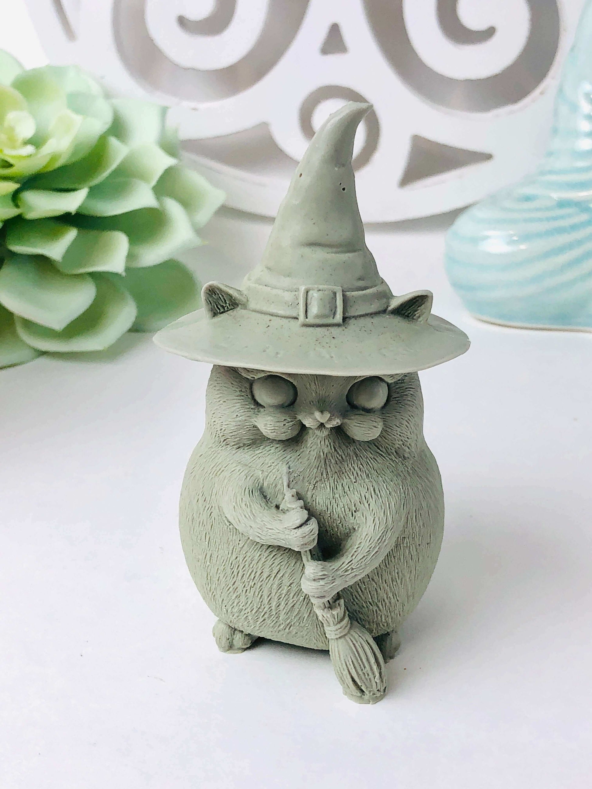 Halloween cat silicone candle mold