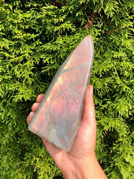 Large sunset labradorite crystal freeform 2.15"