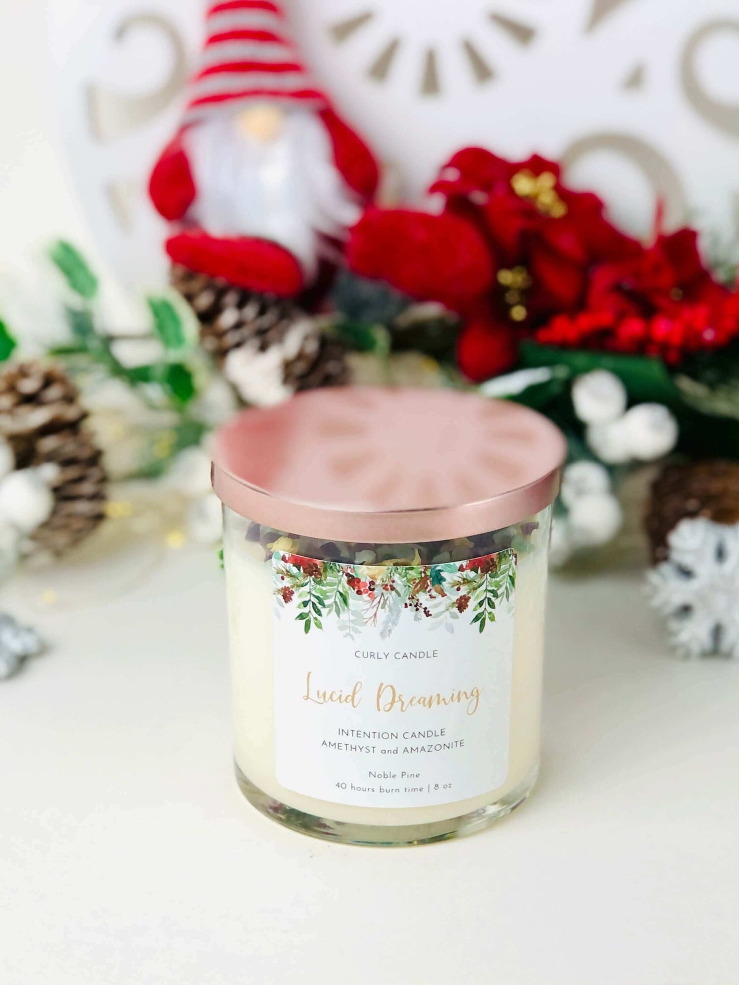 Intention crystal candles , Lucid Dreaming manifestation candle