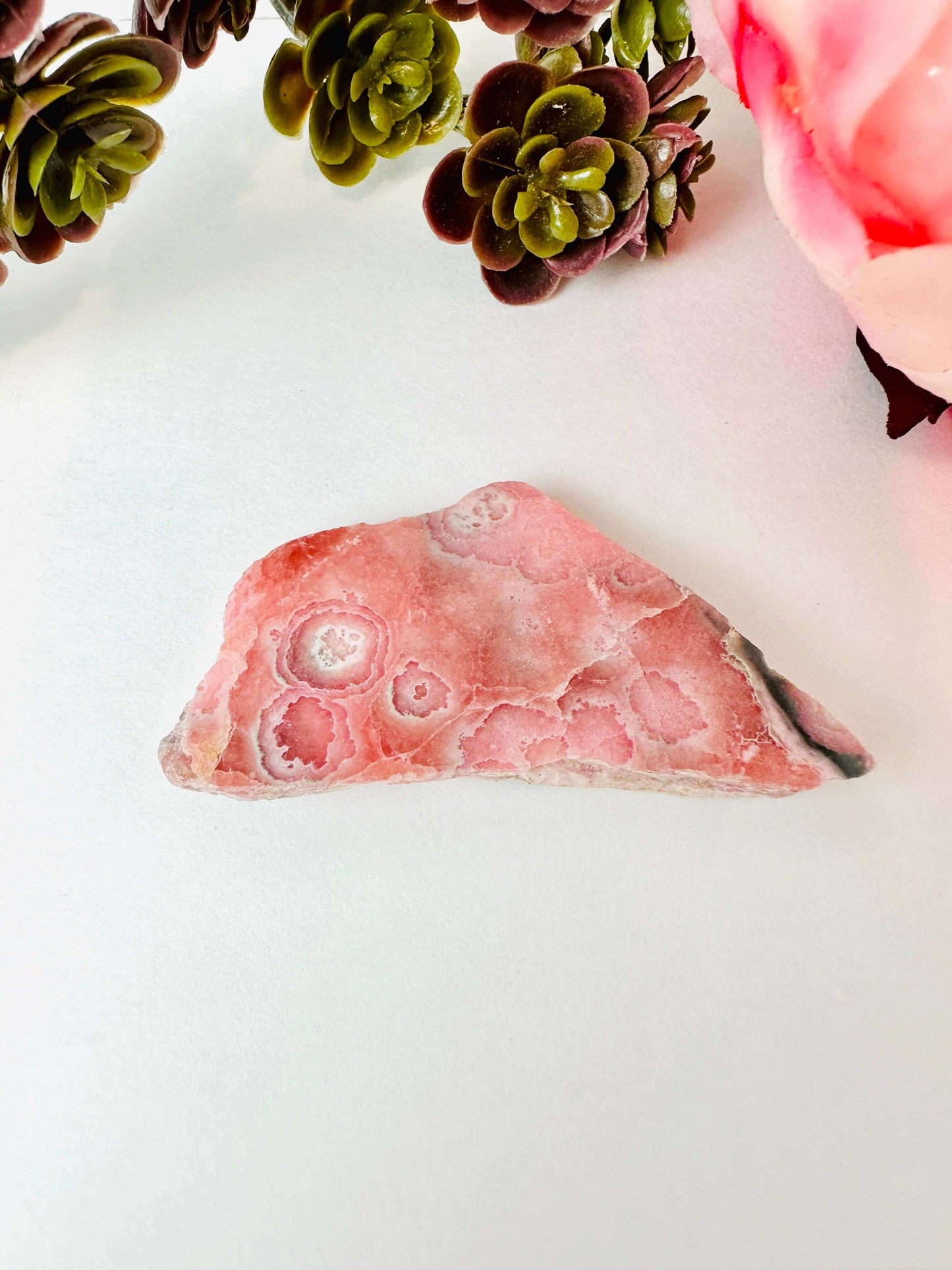 Rhodochrosite slab , real crystal for meditation