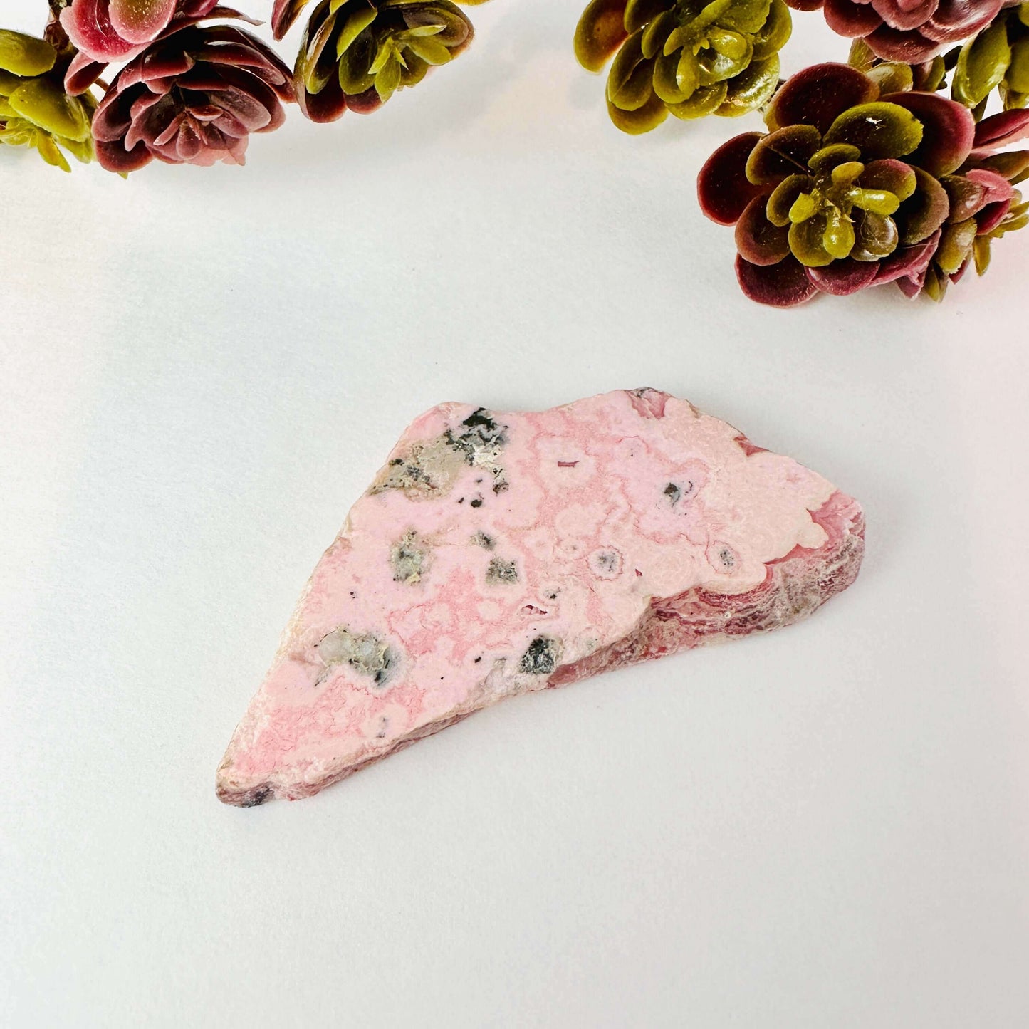 Rhodochrosite slab , real crystal for meditation