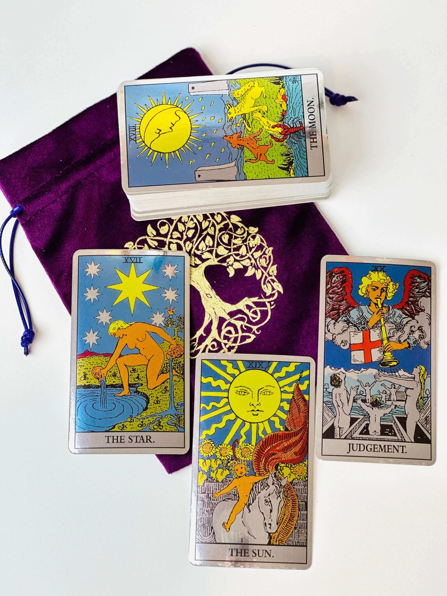 Tarot Deck Bag, Tarot Card Bag, Tarot Pouch, Velvet Tarot Bag, Drawstring Bag