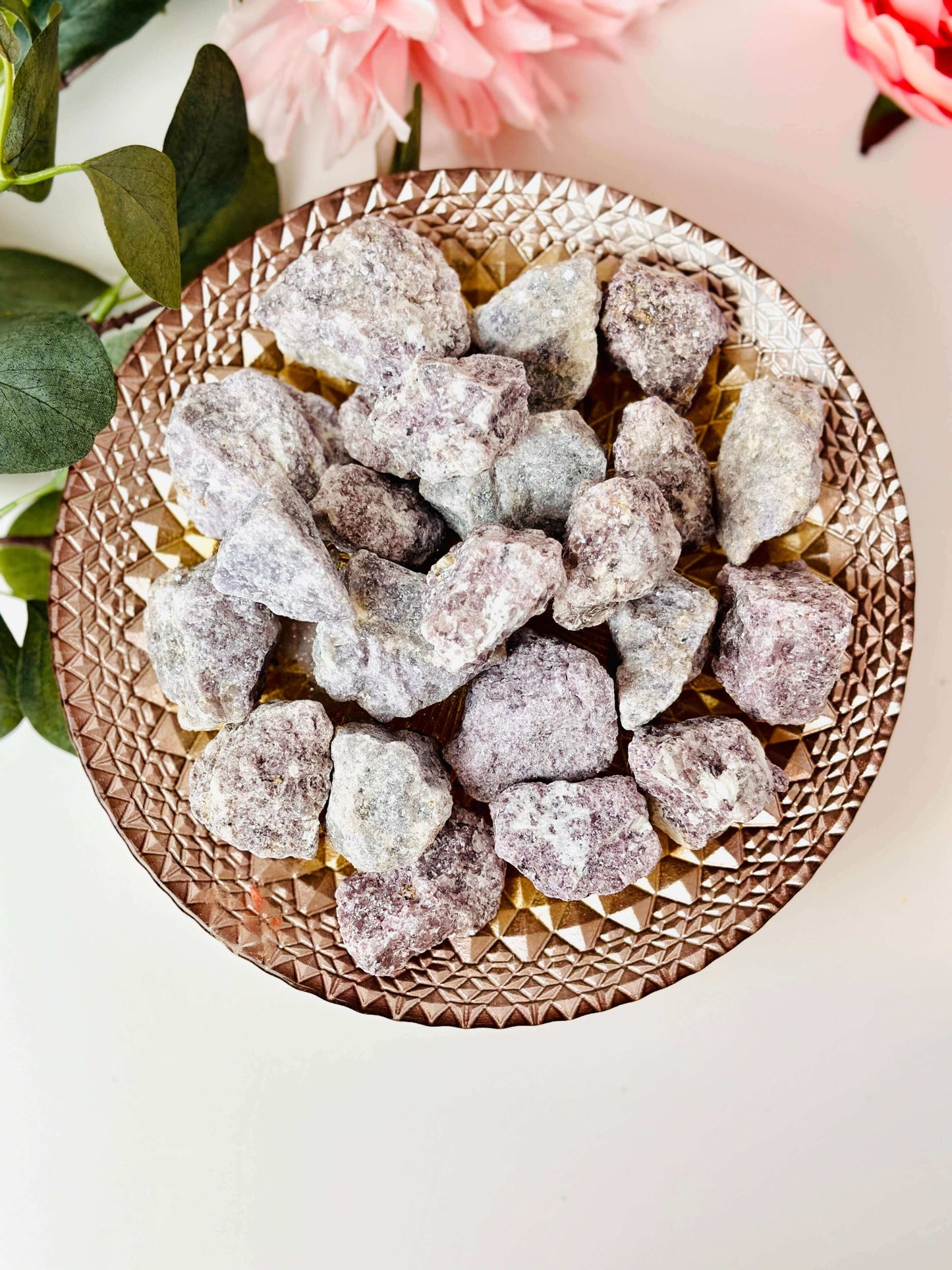 Purple Lepidolite raw crystals