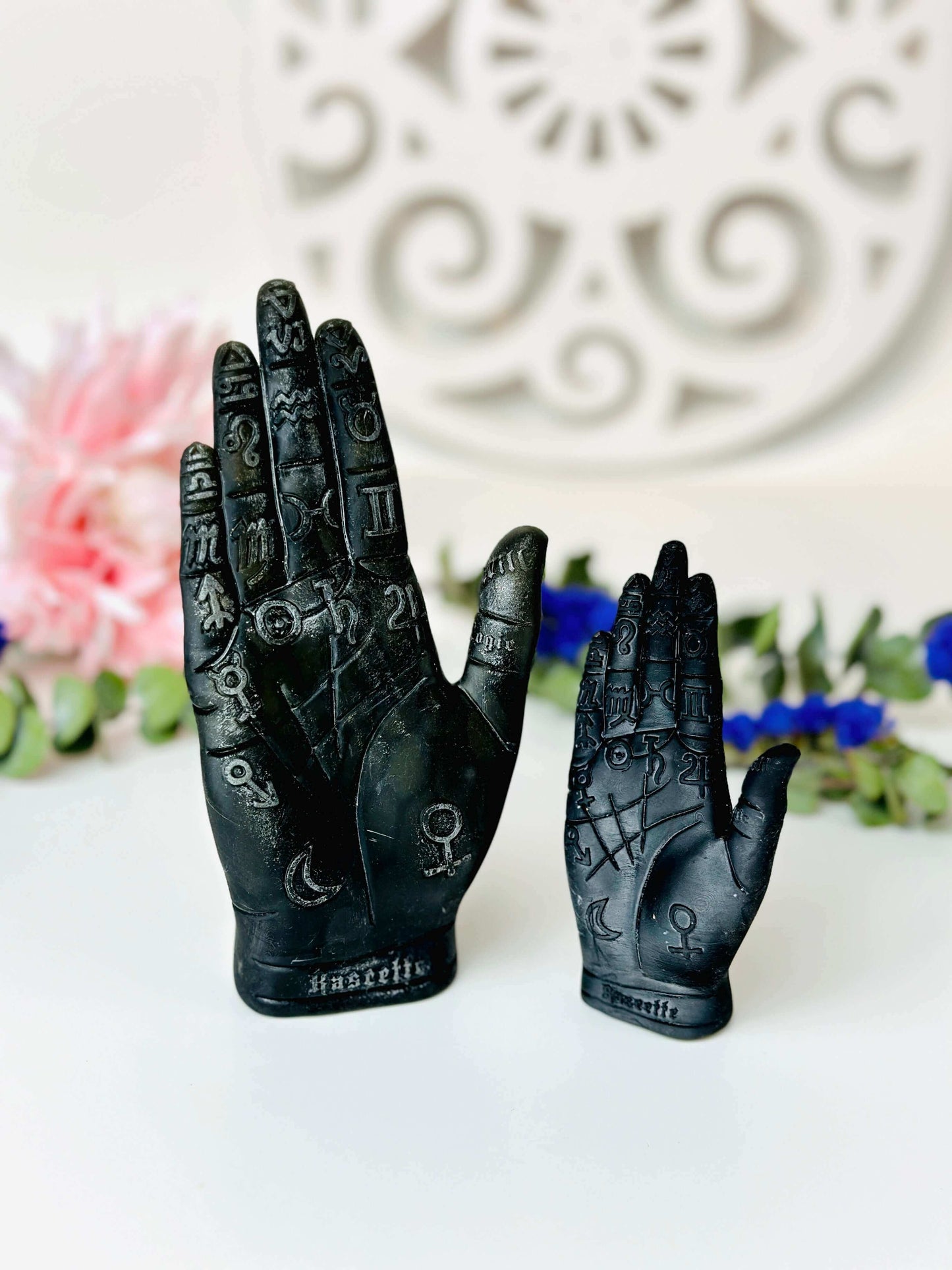 Palmistry Hand Silicone Mold - Unique designs for candle making, resin art, and soap crafting.