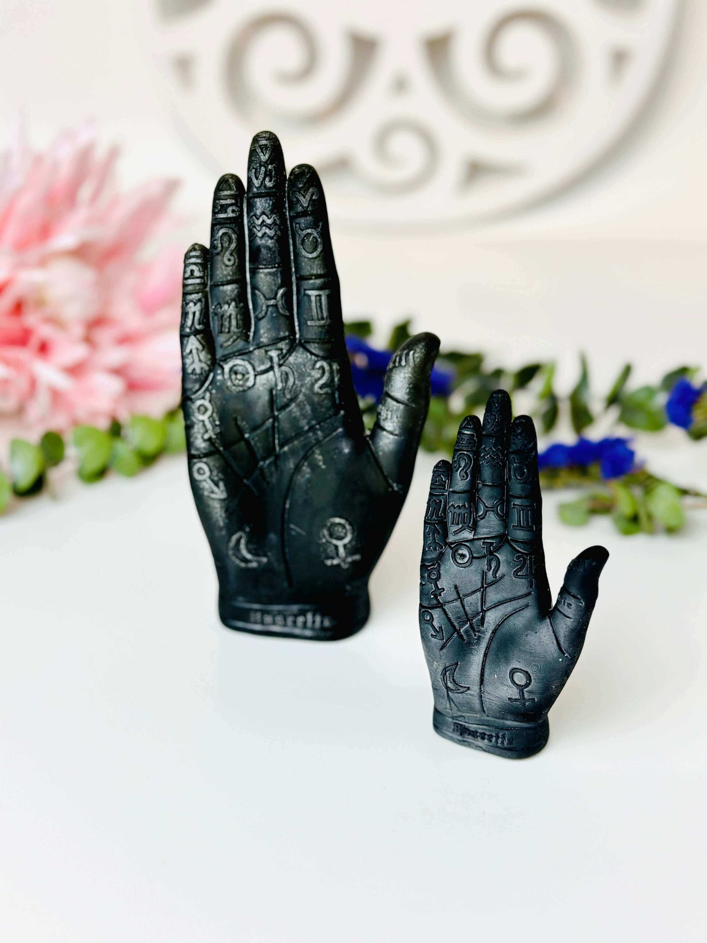 Palmistry Hand Silicone Mold - Unique designs for candle making, resin art, and soap crafting.