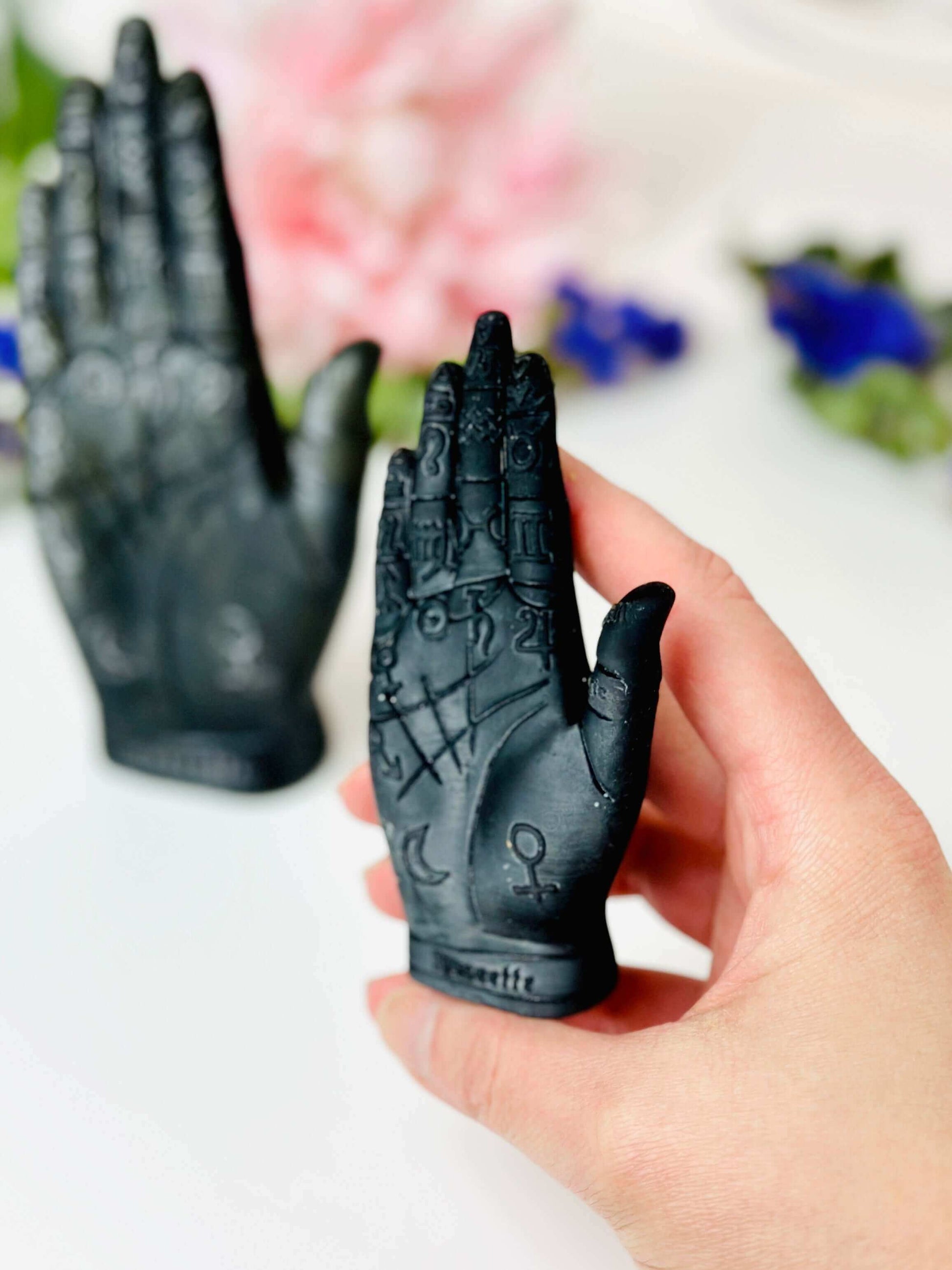 Palmistry Hand Silicone Mold - Unique designs for candle making, resin art, and soap crafting.