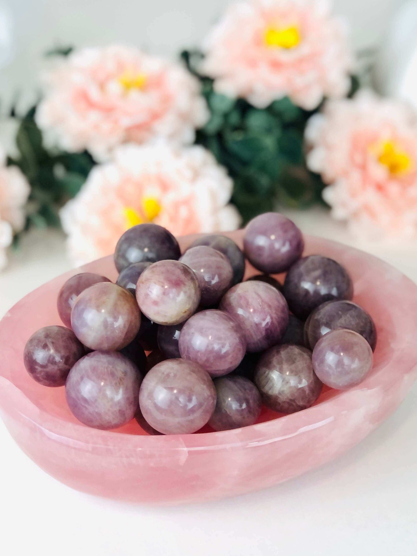 Lavender Rose Quartz sphere