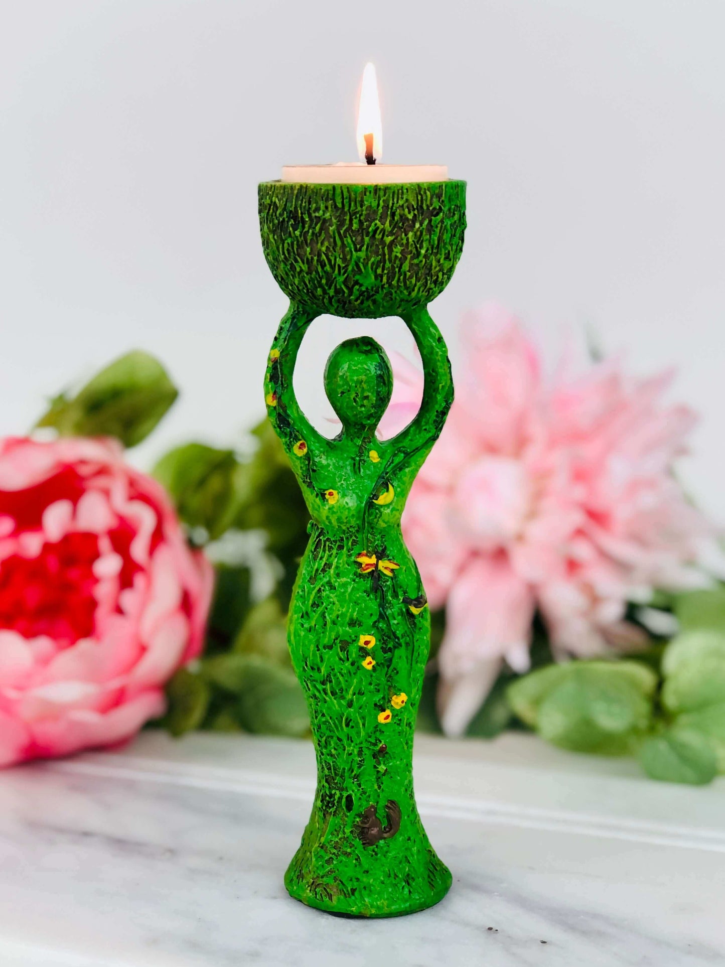 Fertility Goddess Tealight Candle Holder