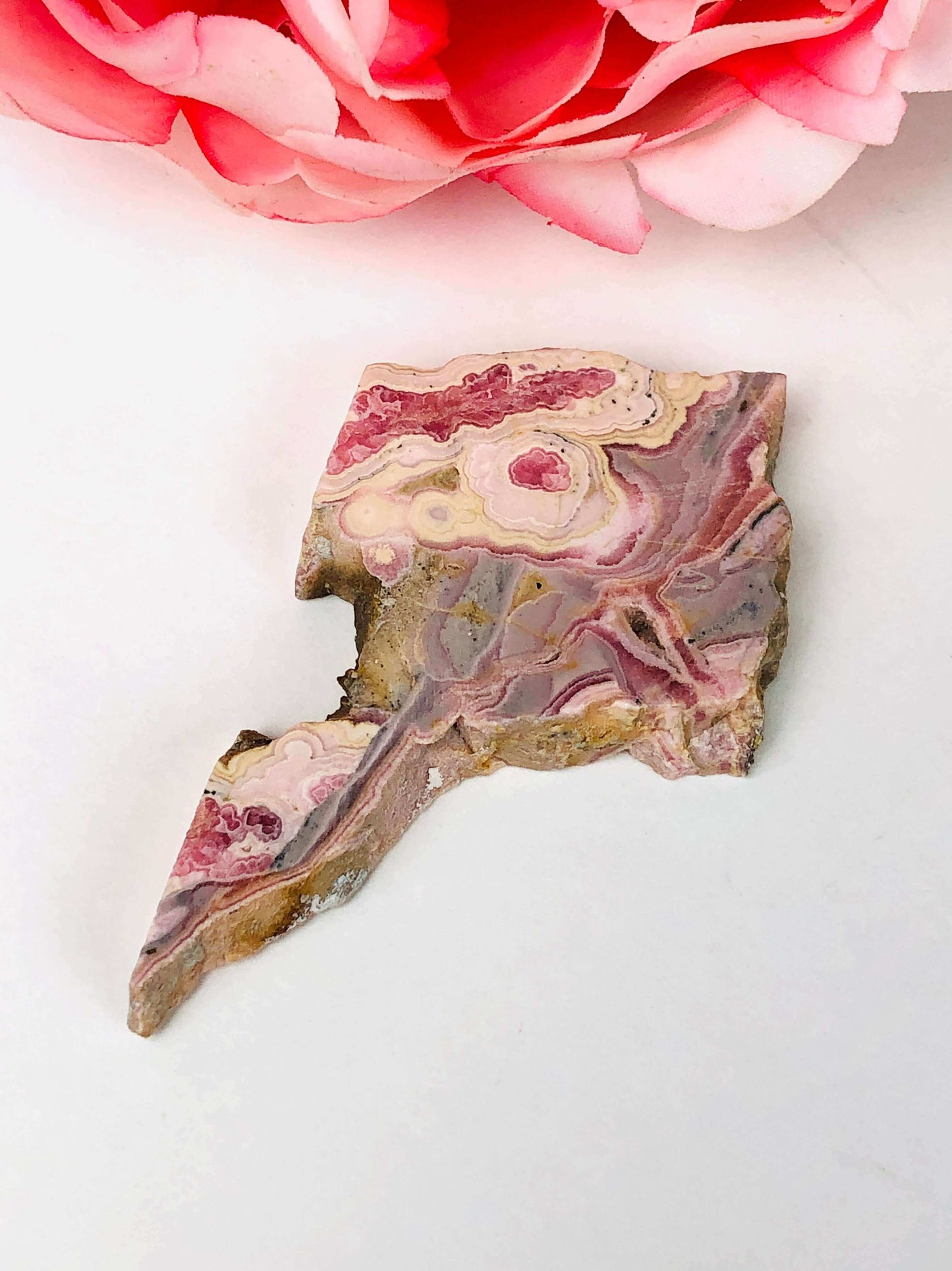 Rhodochrosite slab